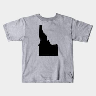 Idaho Black Kids T-Shirt